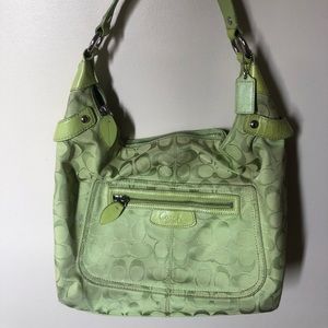 Green Coach purse